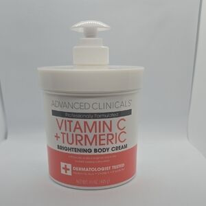 Advanced Clinicals Vitamin C + Turmeric Brightening Body Cream
